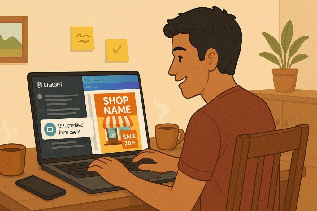 make money via freelancing with help of Canva & chat gpt