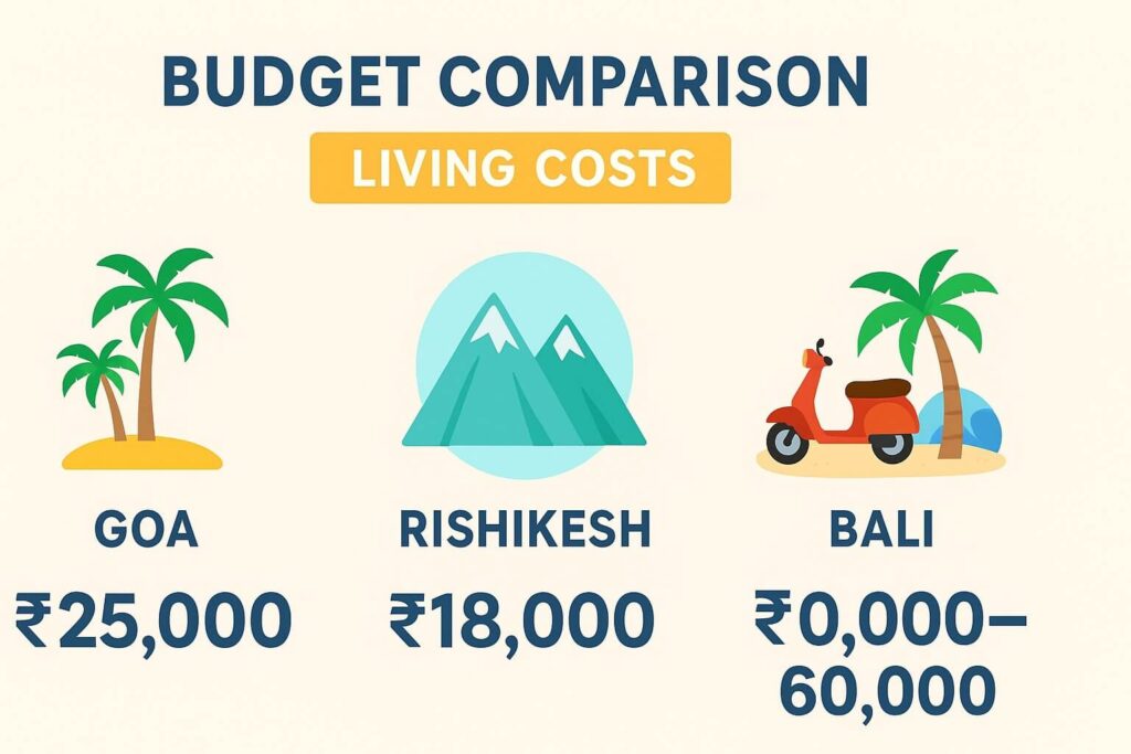 Living cost budget Comparison